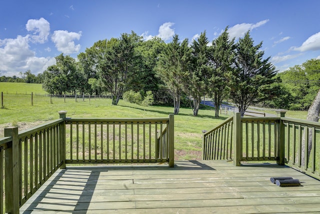 109 S Clear Springs Rd, Limestone, TN 37681 - wooden deck featuring a view of rural / pastoral area