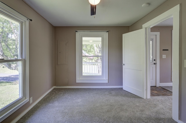 109 S Clear Springs Rd, Limestone, TN 37681 - empty room featuring carpet flooring, plenty of natural light, a smoke detector, and baseboards
