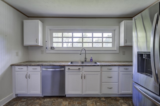 109 S Clear Springs Rd, Limestone, TN 37681 - kitchen featuring stainless steel appliances, a sink, white cabinetry, and plenty of natural light