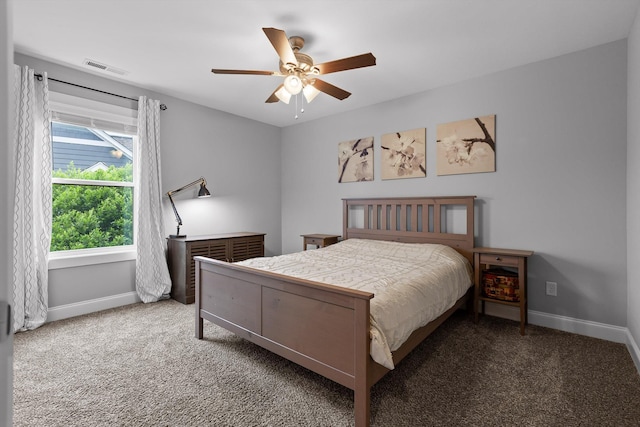 4867 Preserve Dr, Chattanooga, TN 37416 - carpeted bedroom with baseboards and ceiling fan