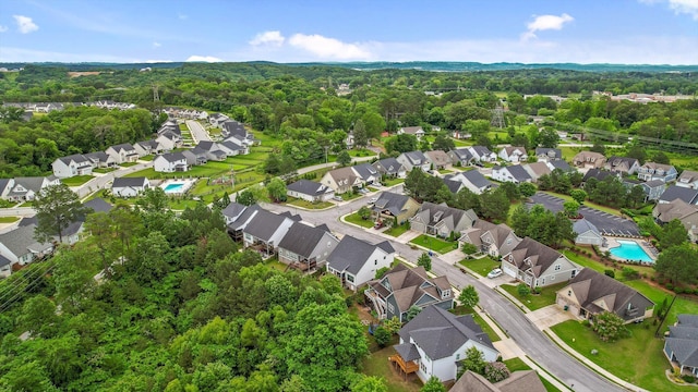 4867 Preserve Dr, Chattanooga, TN 37416 - aerial overview of property's location featuring nearby suburban area and a forest