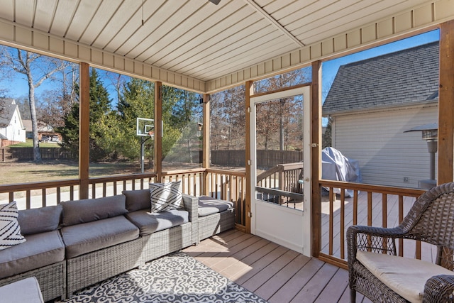 1549 Leighton Dr, Soddy Daisy, TN 37379 - sunroom with outdoor lounge area and plenty of natural light