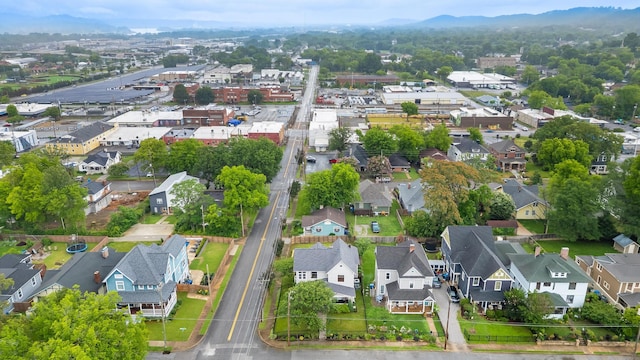 1501 Chamberlain Ave, Chattanooga, TN 37404 - aerial overview of property's location featuring nearby suburban area and a mountainous background