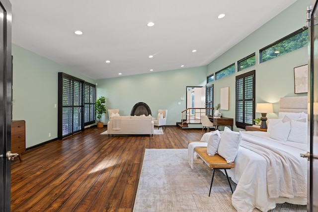 702 S Crest Rd, Chattanooga, TN 37404 - bedroom featuring wood-type flooring and recessed lighting