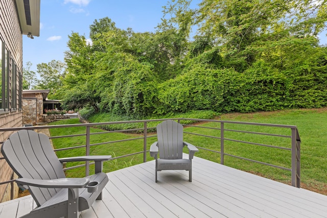 702 S Crest Rd, Chattanooga, TN 37404 - deck featuring a lawn