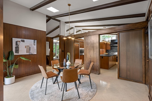 702 S Crest Rd, Chattanooga, TN 37404 - dining space featuring wooden walls