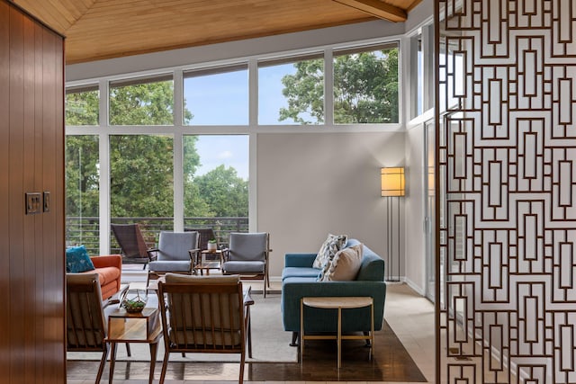 702 S Crest Rd, Chattanooga, TN 37404 - lobby featuring wooden ceiling and vaulted ceiling