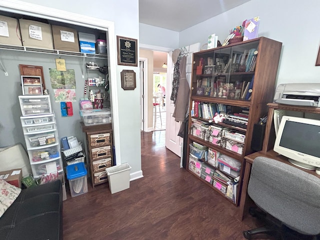 308 Bennie Camp Rd, Dunlap, TN 37327 - office area featuring wood finished floors