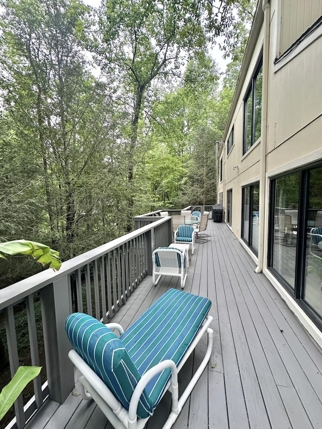 413 Fern Trl, Signal Mountain, TN 37377 - view of wooden deck