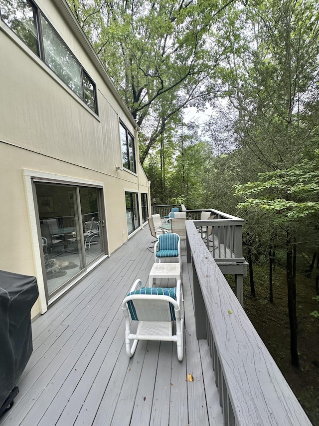 413 Fern Trl, Signal Mountain, TN 37377 - deck with view of scattered trees