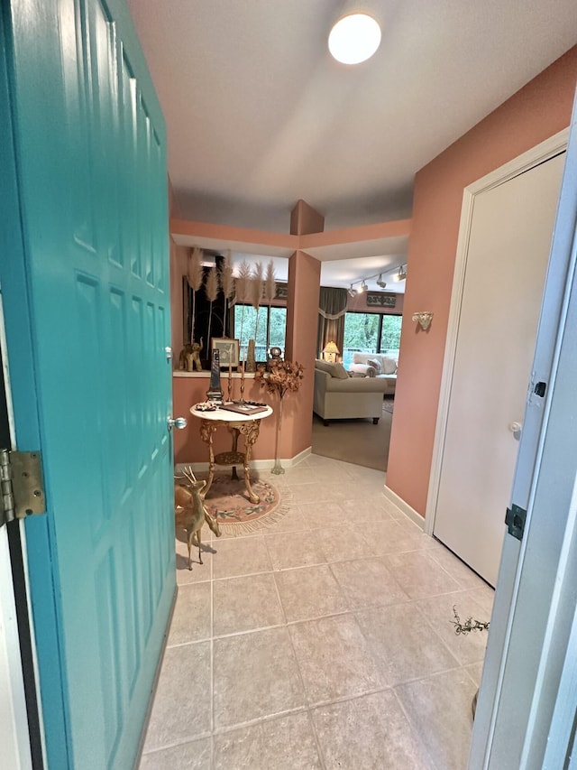 413 Fern Trl, Signal Mountain, TN 37377 - hallway featuring light tile patterned floors