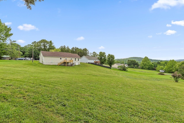 2959 Dogwood Valley Rd, Tunnel Hill, GA 30755 - view of grassy yard with a mountain view