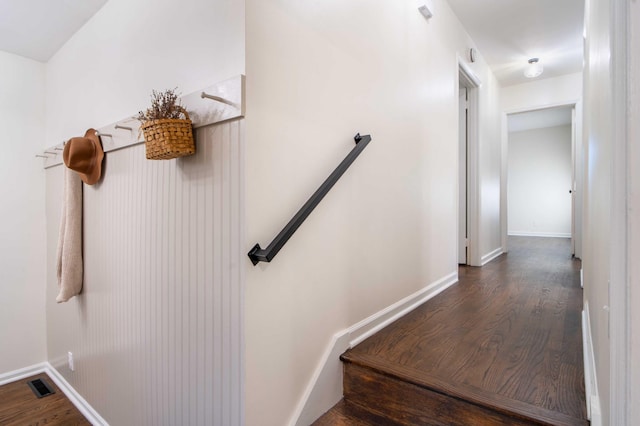 1306 Phyllis Ln, Chattanooga, TN 37421 - stairway featuring wood finished floors and baseboards