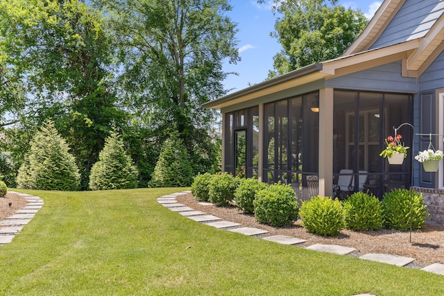 214 Camden Way Unit 38, Dalton, GA 30721 - view of grassy yard with a sunroom