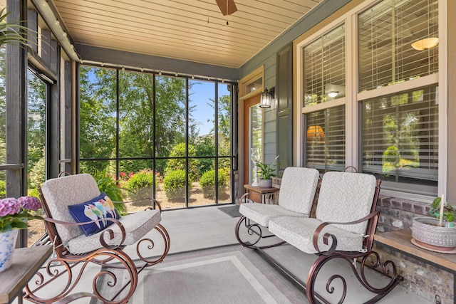214 Camden Way Unit 38, Dalton, GA 30721 - sunroom / solarium featuring a ceiling fan
