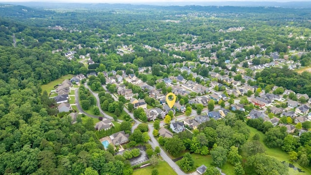 8650 Homecoming Dr, Chattanooga, TN 37421 - aerial view of property and surrounding area featuring a forest
