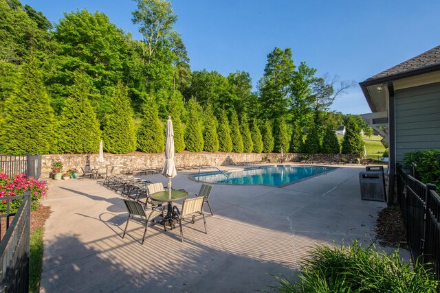 8650 Homecoming Dr, Chattanooga, TN 37421 - view of swimming pool featuring a patio
