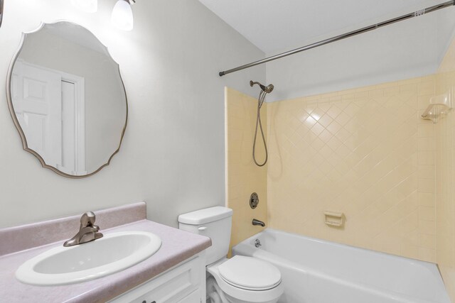 2434 Haven Cove Ln, Chattanooga, TN 37421 - bathroom with toilet, vanity, and  shower combination