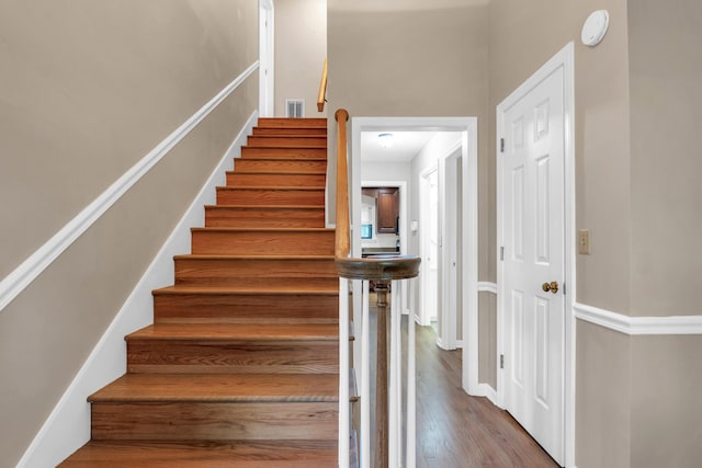 2434 Haven Cove Ln, Chattanooga, TN 37421 - stairway with wood finished floors