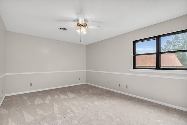 2434 Haven Cove Ln, Chattanooga, TN 37421 - empty room with light carpet, ceiling fan, and baseboards
