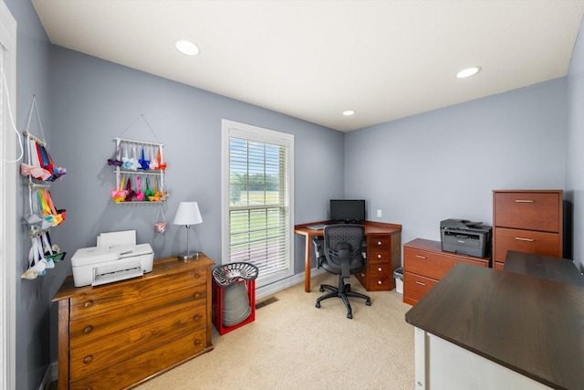727 E Dumplin Valley Rd, Jefferson City, TN 37760 - office area with light carpet and recessed lighting