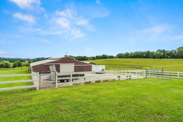 727 E Dumplin Valley Rd, Jefferson City, TN 37760 - view of yard with a rural view, an outbuilding, and an exterior structure