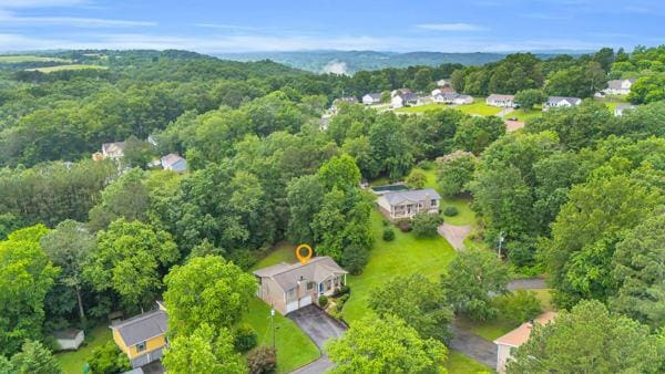 270 Rolling Meadows Dr, Ringgold, GA 30736 - aerial overview of property's location with a heavily wooded area