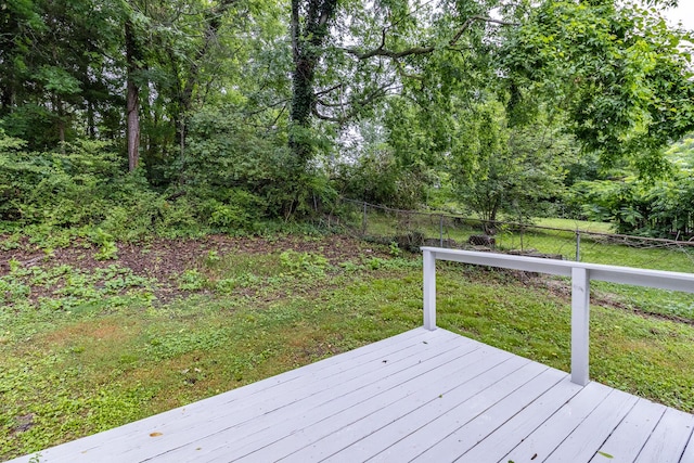 8539 Ricardo Ln, Hixson, TN 37343 - view of wooden terrace