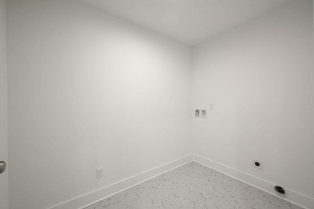 3914 Bennett Rd, Chattanooga, TN 37412 - washroom with hookup for an electric dryer, baseboards, and hookup for a washing machine