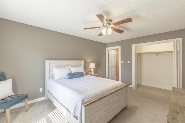 4907 Mccallie Ave, Apison, TN 37302 - bedroom featuring light carpet, a closet, and ceiling fan