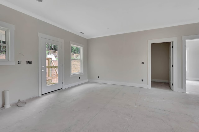 10907 Dolly Pond Rd, Ooltewah, TN 37363 - unfurnished room featuring ornamental molding and baseboards
