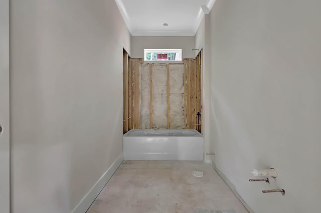 10907 Dolly Pond Rd, Ooltewah, TN 37363 - full bath with a bath, baseboards, and ornamental molding