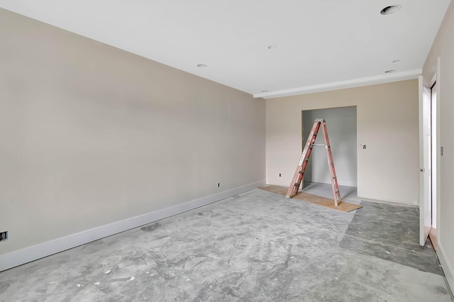 10907 Dolly Pond Rd, Ooltewah, TN 37363 - empty room with concrete floors and baseboards