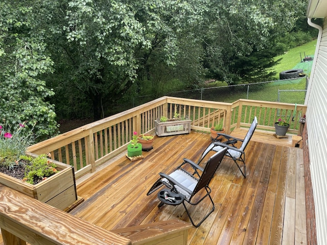 610 Hickory Ridge Trl, Ringgold, GA 30736 - deck featuring a fenced backyard