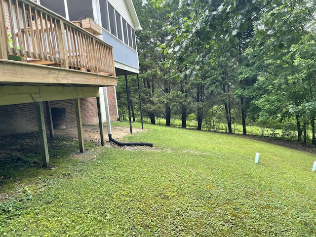 610 Hickory Ridge Trl, Ringgold, GA 30736 - view of grassy yard with a deck
