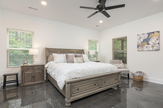 8331 Troubadour Way, Ooltewah, TN 37363 - bedroom featuring baseboards, recessed lighting, and ceiling fan