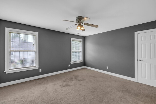 57 Clear Springs Dr, Ringgold, GA 30736 - spare room with plenty of natural light, carpet flooring, and a ceiling fan