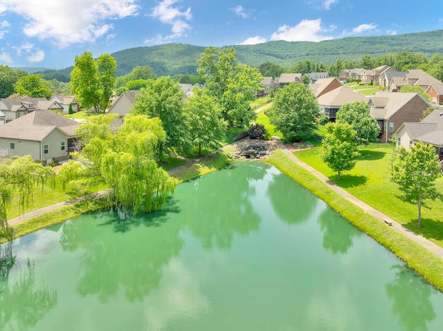 3429 Willow Lake Cir, Chattanooga, TN 37419 - aerial perspective of suburban area featuring a water and mountain view