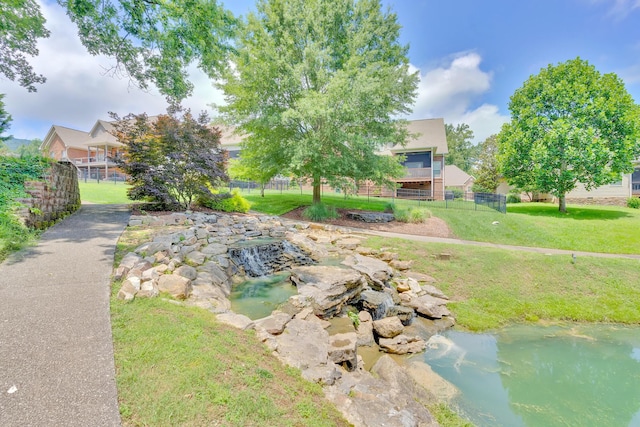 3429 Willow Lake Cir, Chattanooga, TN 37419 - view of property's community featuring a small pond