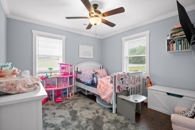 142 Jones Dr, Dunlap, TN 37327 - bedroom with crown molding and ceiling fan