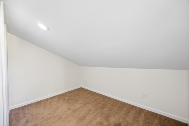 2138 Vaden Village Dr, Chattanooga, TN 37421 - additional living space with vaulted ceiling, carpet floors, and recessed lighting