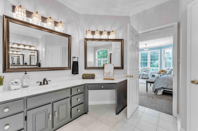 4155 Freewill Rd NW, Cleveland, TN 37312 - ensuite bathroom featuring healthy amount of natural light, vanity, and ornamental molding