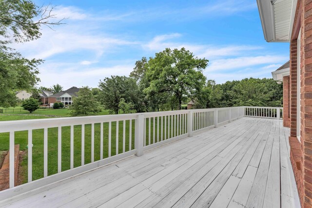 4155 Freewill Rd NW, Cleveland, TN 37312 - wooden deck with a lawn