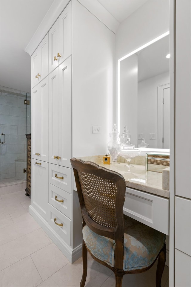 1131 Stringers Ridge Rd Unit 12E, Chattanooga, TN 37405 - full bathroom featuring tile patterned floors, a stall shower, and vanity