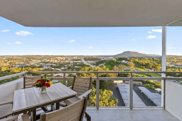 1131 Stringers Ridge Rd Unit 12E, Chattanooga, TN 37405 - balcony with a mountain view and outdoor dining area