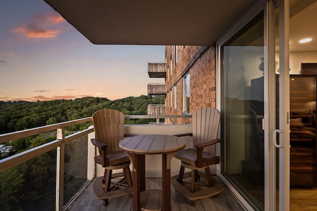 1131 Stringers Ridge Rd Unit 12B, Chattanooga, TN 37405 - balcony featuring a forest view