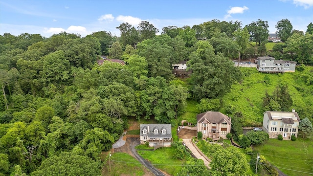 1714 S Crest Manor Ln, Chattanooga, TN 37404 - drone / aerial view of a heavily wooded area