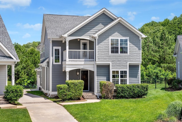 1676 Westover Ln, Chattanooga, TN 37405 - view of front of home with a balcony and a shingled roof