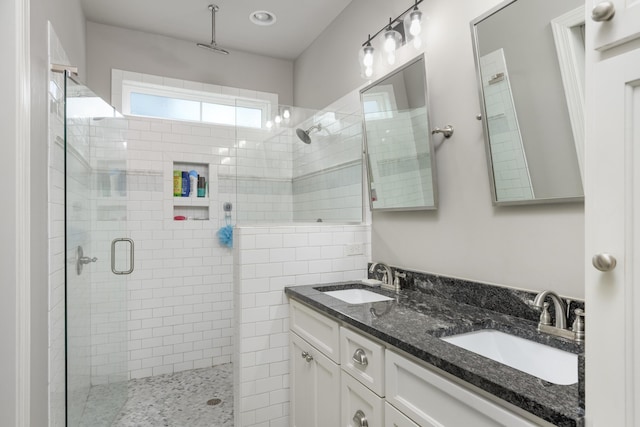 1676 Westover Ln, Chattanooga, TN 37405 - full bath with a stall shower and double vanity