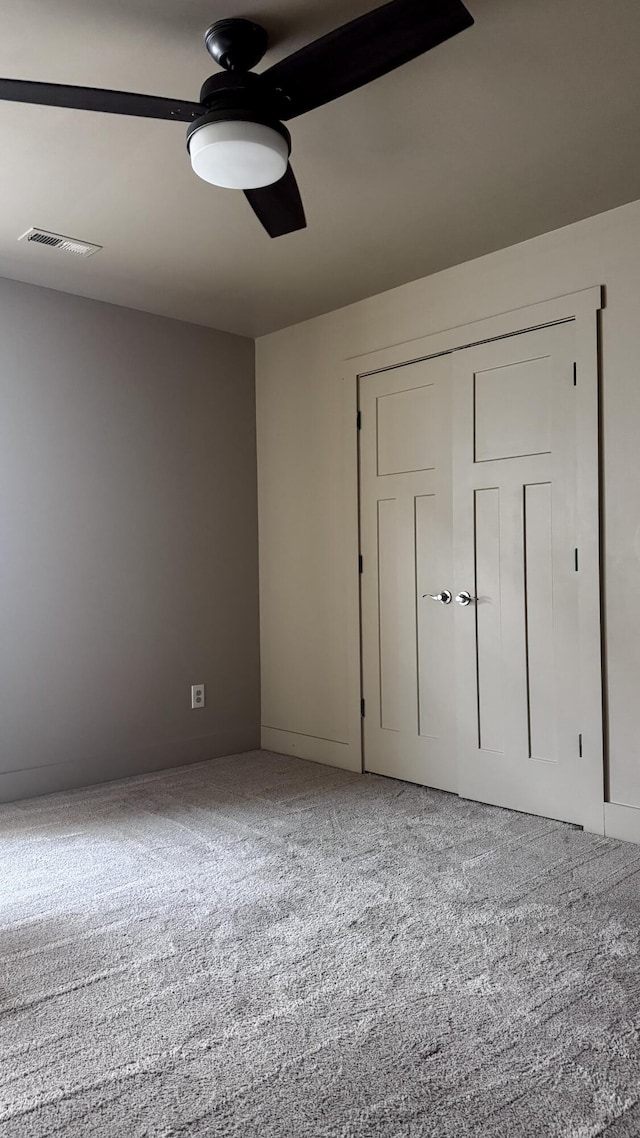 2617 Wendell Way, Chattanooga, TN 37421 - unfurnished bedroom with carpet floors, a ceiling fan, and a closet
